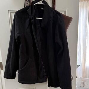 Fila womens Classic Black Lightweight Jacket